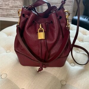 Marc Jacobs Deep Red Leather Shoulder Bag
